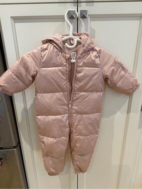 Gap 18-24m Pink One-Piece Snowsuit